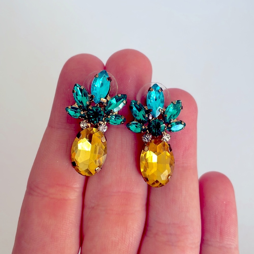 Fashion Jewelry Statement Pineapple Earrings